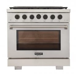 Kucht 36 In. 5.2 Cu. Ft. All Gas Range In Stainless Steel With Accents (KFX360)