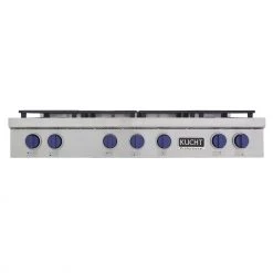 Kucht 48 In. Professional 6 Burner Gas Stovetop In Stainless Steel And Accents (KFX489T) 14 Kucht 48 In. Professional 6 Burner Gas Stovetop In Stainless Steel And Accents (KFX489T)
