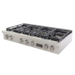 Kucht 48 In. Professional 6 Burner Gas Stovetop In Stainless Steel And Accents (KFX489T) 11 Kucht 48 In. Professional 6 Burner Gas Stovetop In Stainless Steel And Accents (KFX489T)