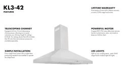 ZLINE Kitchen And Bath ZLINE Convertible Vent Wall Mount Range Hood In Stainless Steel (KL3) Shop By Brand