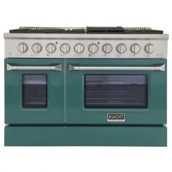 Shop By Brand Kucht 48 In. 6.7 Cu. Ft. Professional All Gas Range In Stainless Steel With Color Options (KNG481)