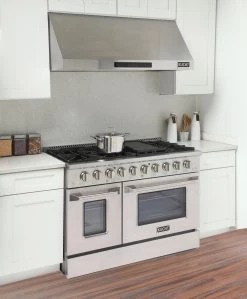 Shop By Brand Kucht 48 In. 6.7 Cu. Ft. Professional All Gas Range In Stainless Steel With Color Options (KNG481)
