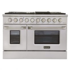 Shop By Brand Kucht 48 In. 6.7 Cu. Ft. Professional All Gas Range In Stainless Steel With Color Options (KNG481)