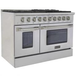 Shop By Brand Kucht 48 In. 6.7 Cu. Ft. Professional All Gas Range In Stainless Steel With Color Options (KNG481)