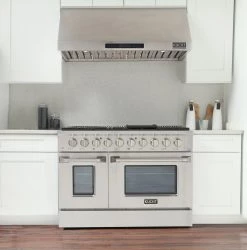 Shop By Brand Kucht 48 In. 6.7 Cu. Ft. Professional All Gas Range In Stainless Steel With Color Options (KNG481)