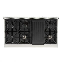 Shop By Brand Kucht 48 In. 6.7 Cu. Ft. Professional All Gas Range In Stainless Steel With Color Options (KNG481)