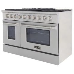 Shop By Brand Kucht 48 In. 6.7 Cu. Ft. Professional All Gas Range In Stainless Steel With Color Options (KNG481)
