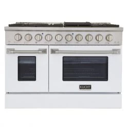 Shop By Brand Kucht 48 In. 6.7 Cu. Ft. Professional All Gas Range In Stainless Steel With Color Options (KNG481)