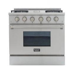 Kucht 36 In. 5.2 Cu. Ft. Professional All Gas Range In Stainless Steel And Accents (KRG3609U) Shop By Brand