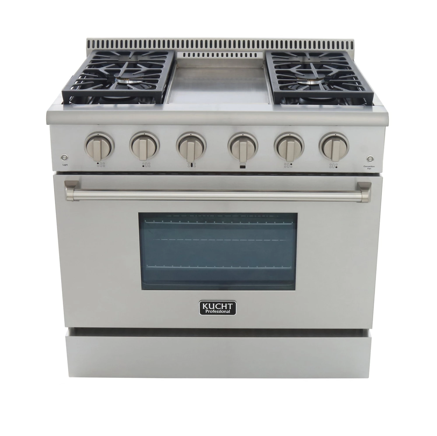 Kucht 36 In. 5.2 Cu. Ft. Professional All Gas Range In Stainless Steel And Accents (KRG3609U) Shop By Brand 13 Kucht 36 In. 5.2 Cu. Ft. Professional All Gas Range In Stainless Steel And Accents (KRG3609U) Shop By Brand
