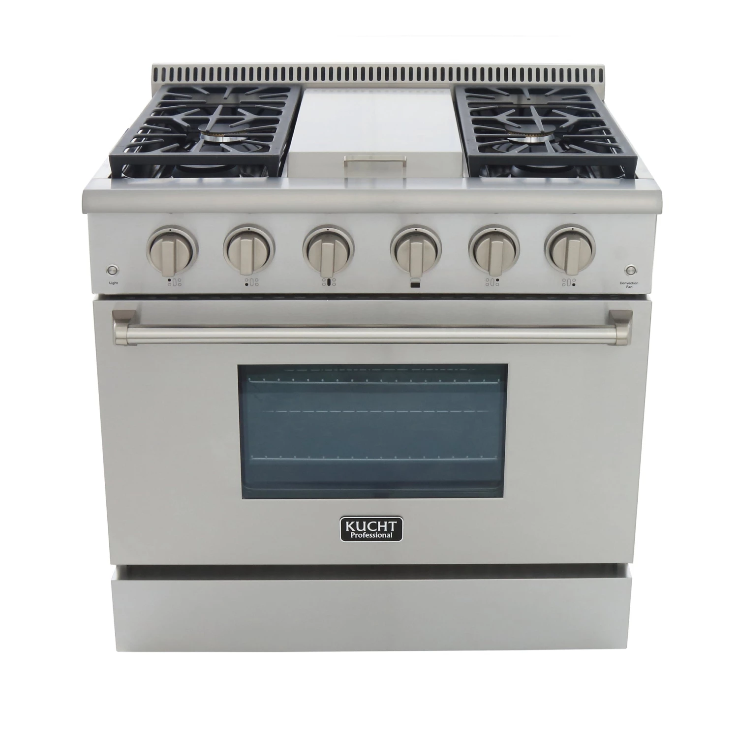 Kucht 36 In. 5.2 Cu. Ft. Professional All Gas Range In Stainless Steel And Accents (KRG3609U) Shop By Brand 14 Kucht 36 In. 5.2 Cu. Ft. Professional All Gas Range In Stainless Steel And Accents (KRG3609U) Shop By Brand