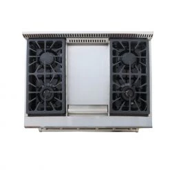 Kucht 36 In. 5.2 Cu. Ft. Professional All Gas Range In Stainless Steel And Accents (KRG3609U) Shop By Brand 25 Kucht 36 In. 5.2 Cu. Ft. Professional All Gas Range In Stainless Steel And Accents (KRG3609U) Shop By Brand