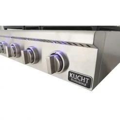 Shop By Brand Kucht 30 In. 4 Burner Gas Stovetop In Stainless Steel (KRT301GU)