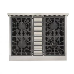 Shop By Brand Kucht 30 In. 4 Burner Gas Stovetop In Stainless Steel (KRT301GU)