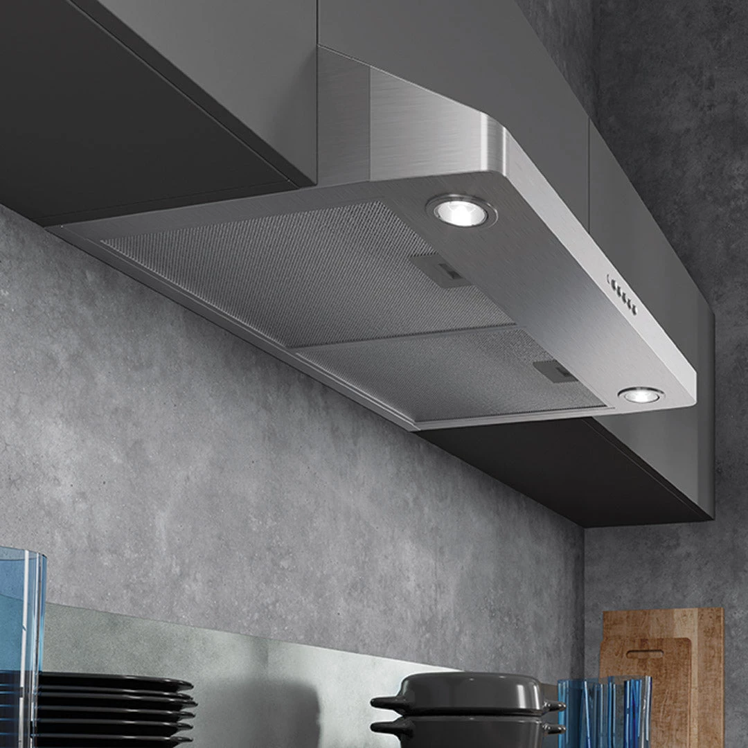 Faber Levante II Under Cabinet Range Hood With Size Options In Stainless Steel 2 Faber Levante II Under Cabinet Range Hood With Size Options In Stainless Steel