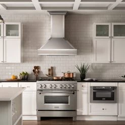 ZLINE Kitchen And Bath Shop By Brand ZLINE Designer Series Wall Mount Range Hood In DuraSnow Stainless Steel With Mirror Accents (655MR)