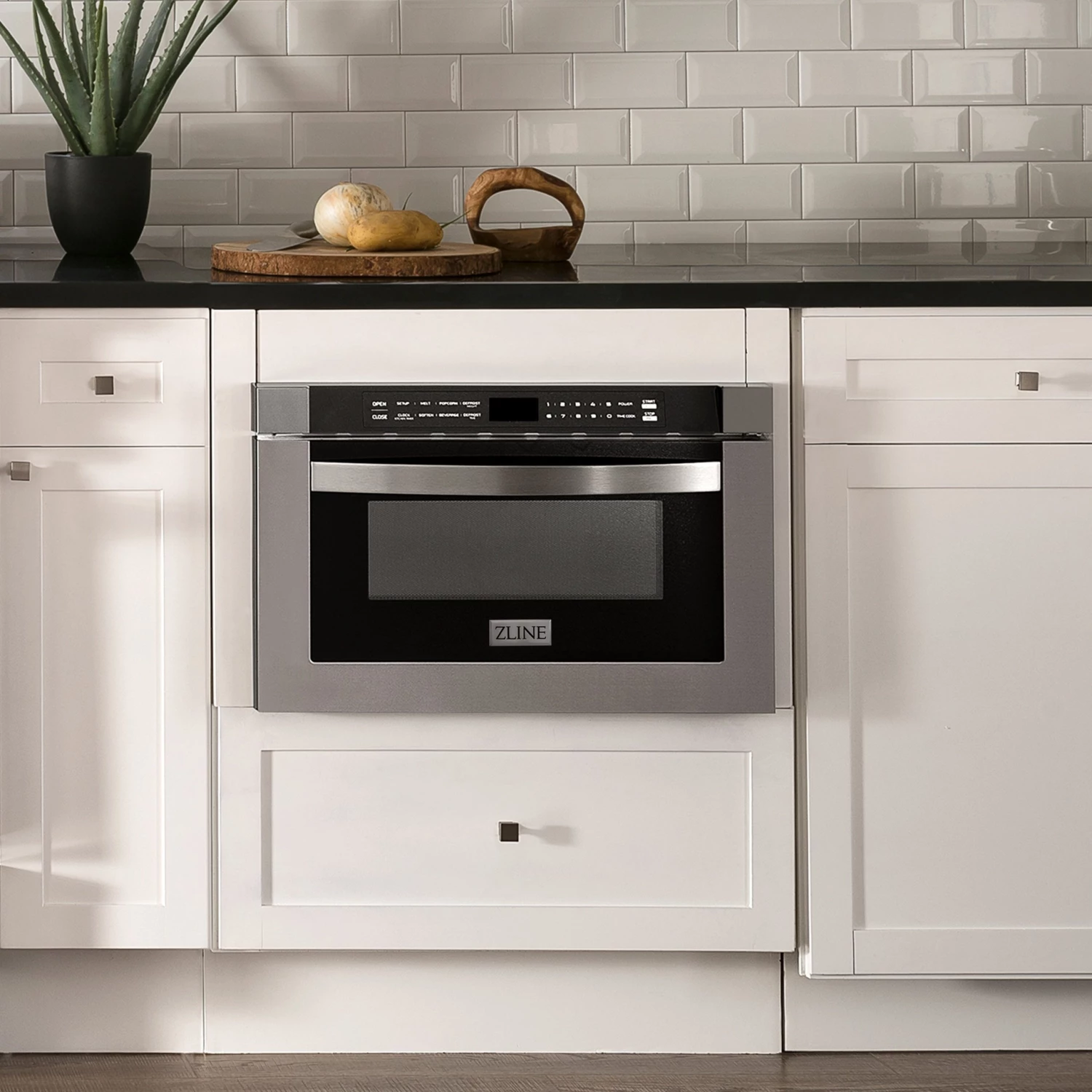 ZLINE Kitchen And Bath ZLINE 24 In. 1.2 Cu. Ft. Built-in Microwave Drawer With Color Options (MWD-1) 6 ZLINE Kitchen And Bath ZLINE 24 In. 1.2 Cu. Ft. Built-in Microwave Drawer With Color Options (MWD-1)