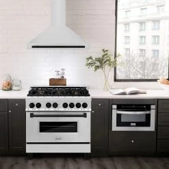 ZLINE Kitchen And Bath ZLINE 36 In. Autograph Edition Stainless Steel Range Hood With Stainless Steel Shell And Accents (KB4STZ-36) Shop By Mount