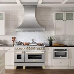 ZLINE Kitchen And Bath ZLINE Autograph Edition 48 In. 6.0 Cu. Ft. Range With Gas Stove And Gas Oven In Stainless Steel With Accents (RGZ-48) Shop By Style 28 ZLINE Kitchen And Bath ZLINE Autograph Edition 48 In. 6.0 Cu. Ft. Range With Gas Stove And Gas Oven In Stainless Steel With Accents (RGZ-48) Shop By Style