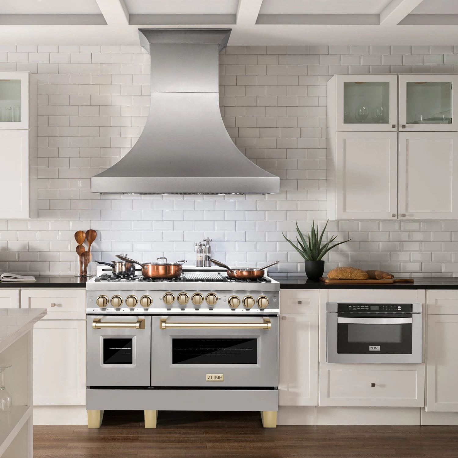 ZLINE Kitchen And Bath ZLINE Autograph Edition 48 In. 6.0 Cu. Ft. Range With Gas Stove And Gas Oven In Stainless Steel With Accents (RGZ-48) Shop By Style 5 ZLINE Kitchen And Bath ZLINE Autograph Edition 48 In. 6.0 Cu. Ft. Range With Gas Stove And Gas Oven In Stainless Steel With Accents (RGZ-48) Shop By Style