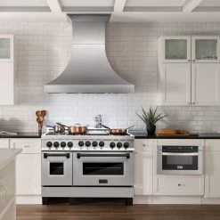 ZLINE Kitchen And Bath ZLINE Autograph Edition 48 In. 6.0 Cu. Ft. Range With Gas Stove And Gas Oven In Stainless Steel With Accents (RGZ-48) Shop By Style 43 ZLINE Kitchen And Bath ZLINE Autograph Edition 48 In. 6.0 Cu. Ft. Range With Gas Stove And Gas Oven In Stainless Steel With Accents (RGZ-48) Shop By Style