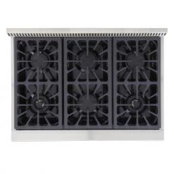 Shop By Brand Kucht 36 In. 5.2 Cu. Ft. Professional All Gas Range In Stainless Steel (KRG3618U)