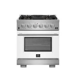 Forno Capriasca 30 In. 4.32 Cu. Ft. Professional Range With Gas Stove And Gas Oven In Stainless Steel (FFSGS6260-30) Shop By Brand