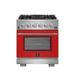 Forno Capriasca 30 In. 4.32 Cu. Ft. Professional Range With Gas Stove And Gas Oven In Stainless Steel (FFSGS6260-30) Shop By Brand