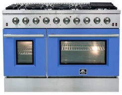 Shop By Brand Forno Galiano Professional 48 In. 6.58 Cu. Ft. Range With Gas Stove And Gas Oven In Stainless Steel (FFSGS6244-48)