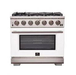 Shop By Brand Forno Capriasca 36 In. 5.36 Cu. Ft. Professional Freestanding Range With Gas Stove And Gas Oven (FFSGS6260-36)
