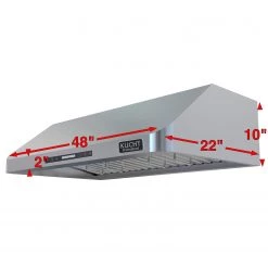 Shop By Brand Kucht 48 In. Under Cabinet Range Hood In Stainless Steel (KRH481A)