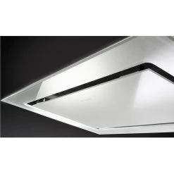 Faber Stratus Isola White Glass Island Mount Range Hood With Size Options Shop By Brand