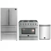 3-Piece Kitchen Packages Forno 3-Piece Stainless Steel Appliance Package - With 36 In. Refrigeration, 36 In. All Gas Range, And 24 In. Tall Tub Dishwasher (3AP-FFSGS6240-36)