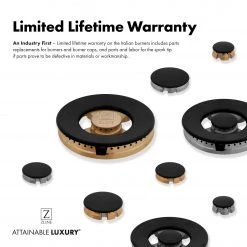 ZLINE Kitchen And Bath Shop By Style ZLINE 30 In. Dropin Cooktop With 4 Gas Burners And Black Porcelain Top (RC30-PBT)