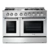 Shop By Brand Thor Kitchen 48 Inch Professional Dual Fuel Range In Stainless Steel