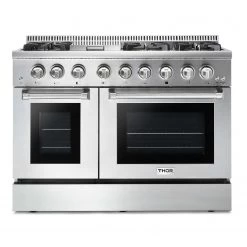 Shop By Brand Thor Kitchen 48 Inch Professional Dual Fuel Range In Stainless Steel