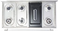 ILVE Shop By Brand Nostalgie Series 48 Inch Freestanding Dual Fuel Range With Natural Gas In Matte Graphite With Brass Accents (UPN120FDMPMNG) 49 ILVE Shop By Brand Nostalgie Series 48 Inch Freestanding Dual Fuel Range With Natural Gas In Matte Graphite With Brass Accents (UPN120FDMPMNG)