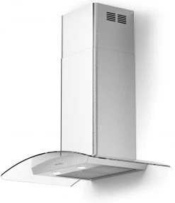 Shop By Brand Forté Cortivo Wall Mount Glass Canopy Range Hood With 600 CFM In Stainless Steel