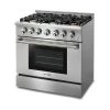 THOR Kitchen 36 Inch Professional Gas Range In Stainless Steel