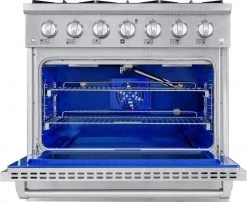 Shop By Brand Forté 36 In. 4.5 Cu. Ft. Freestanding All Gas Range In Stainless Steel