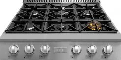 Forté 36 In. 4.5 Cu. Ft. Natural Gas Stovetop With 6 Sealed Burners In Stainless Steel Shop By Brand