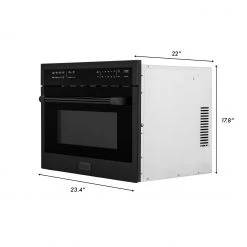 ZLINE Kitchen And Bath ZLINE 24 In. Built-in Convection Microwave Oven In Stainless Steel With Speed And Sensor Cooking (MWO-24)