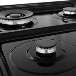 ZLINE Kitchen And Bath ZLINE 24 In. Professional Dual Fuel Range In Black Stainless Steel (RAB-24)