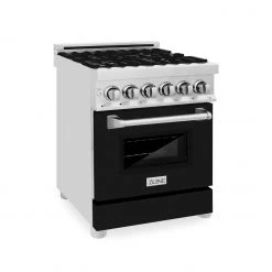 ZLINE Kitchen And Bath ZLINE 24 In. Professional Dual Fuel Range With Color Door Options (RA24)
