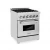 ZLINE Kitchen And Bath ZLINE 24 In. Professional Dual Fuel Range With Color Door Options (RA24)