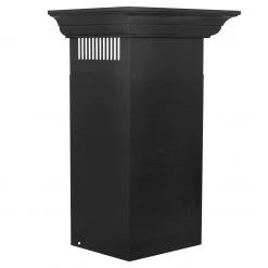 ZLINE Kitchen And Bath ZLINE Convertible Vent Wall Mount Range Hood In Black Stainless Steel With Crown Molding (BSKBNCRN)