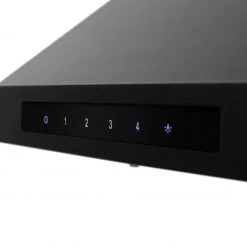 ZLINE Kitchen And Bath ZLINE Convertible Vent Wall Mount Range Hood In Black Stainless Steel With Crown Molding (BSKBNCRN)