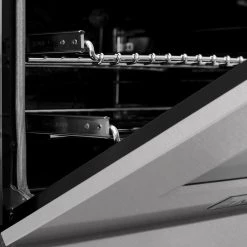 ZLINE Kitchen And Bath ZLINE 30 In. 4.0 Cu. Ft. Dual Fuel Range With Gas Stove And Electric Oven In All DuraSnow Stainless Steel With Color Door Options (RAS-SN-30) Shop By Brand 52 ZLINE Kitchen And Bath ZLINE 30 In. 4.0 Cu. Ft. Dual Fuel Range With Gas Stove And Electric Oven In All DuraSnow Stainless Steel With Color Door Options (RAS-SN-30) Shop By Brand