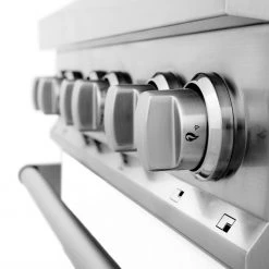 ZLINE Kitchen And Bath ZLINE 30 In. 4.0 Cu. Ft. Dual Fuel Range With Gas Stove And Electric Oven In Stainless Steel With Color Door Options (RA30)