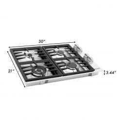 ZLINE Kitchen And Bath ZLINE 30 In. Dropin Cooktop With 4 Gas Burners (RC30) Shop By Brand